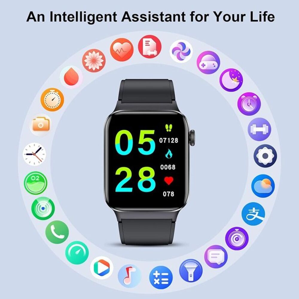 Smart Watch for Men Women, Grey - Picture 7 of 8